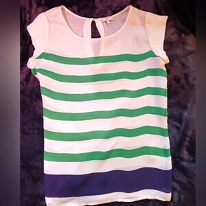 Joie striped silk blouse.  Size S